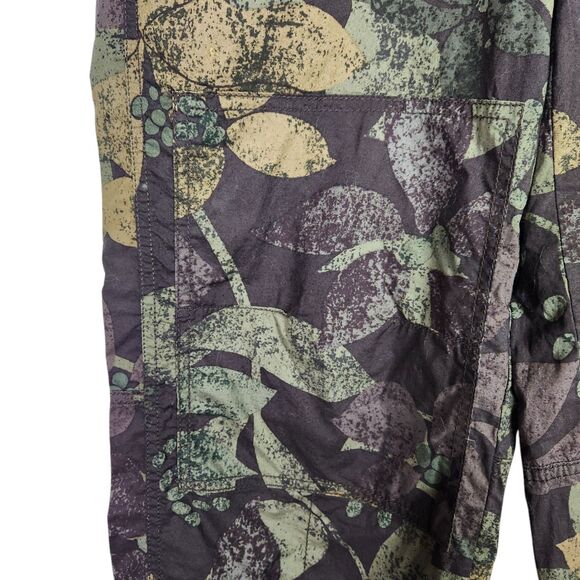 ANTHROPOLOGIE Pants Womens 26 Green Moss Ripley Utility Cropped Cargo Pants - Picture 5 of 10